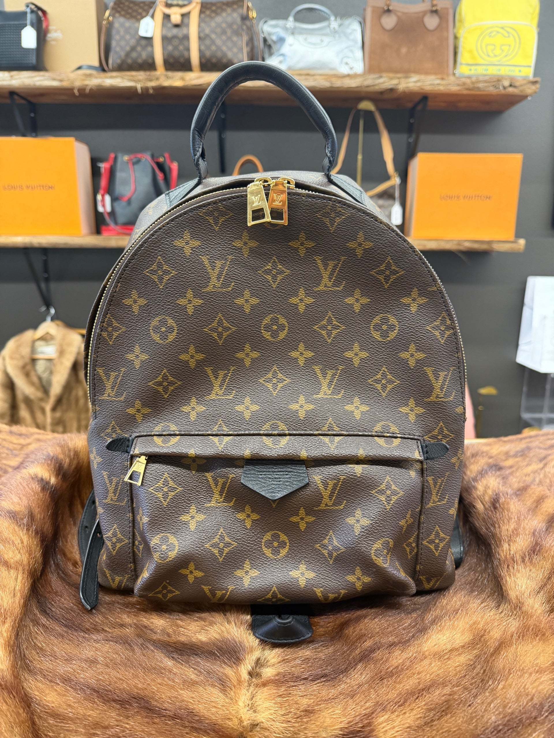 authentic louis vuitton palm springs backpack Monogram Canvas Brown Canvas Backp Bluefly A chic and practical accessory for sporty urban nomads How to Tell A Real